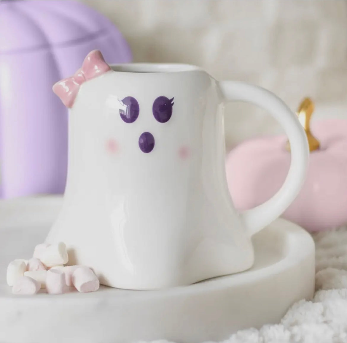 Ghost With A Bow Mug