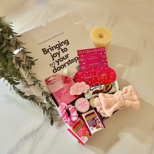 Pink Birthday Self Care Gift Box