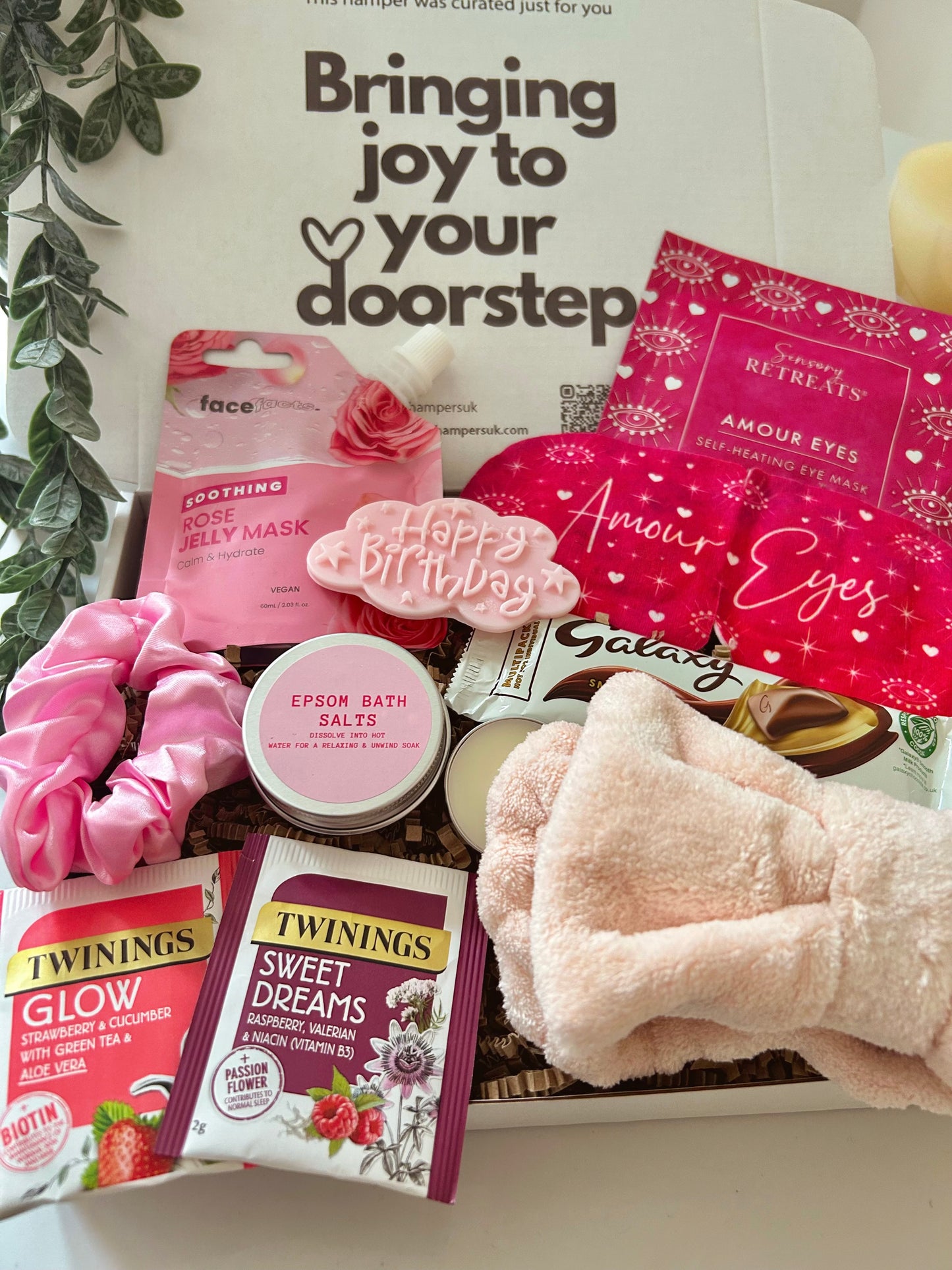 Pink Birthday Self Care Gift Box